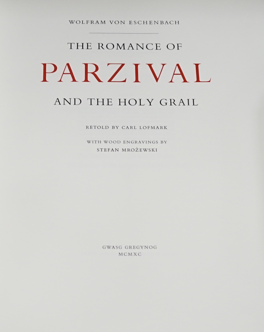 Eschenbach, Wolfram Von , The romance of Parzival and the holy grail, limited edition